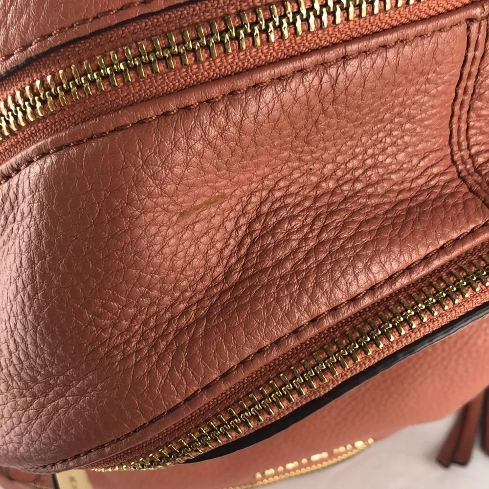 Michael Kors Rhea Medium Leather Designer Chic Fashionable Backpack MK
